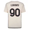 23 24 LUKAKU PELLEGRINI Mens Soccer Jerseys AOUAR ABRAHAM BELOTTI LLORENTE PAREDES DYBALA Home Away Football Shirts Short Sleeve Uniforms