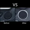 Altavoz de Audio para puerta de coche, anillo circular, embellecedor de cubierta decorativa para BMW X1 F48 2 series F45 2016-18, calcomanías interiores 193u