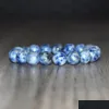 Beaded Mg1167 New Mens 10 Mm Blue Sodalite Bracelet Yoga Mala Gift For Husband Boyfriend Insomnia Drop Delivery Jewelry Brace Dhgarden Dhvct