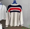 Sweaters Mens Designer Sweater Woman V Knitted cardigan stripe knitwear Fashion Letter Black Long Sleeve Clothes Pullover Oversized Top Casual- HKD230911