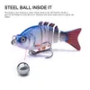 Iscas Iscas Hanlin 567810cm Mini Multi Articulado Swimbait Isca De Pesca Flexível Isca De Peixe Biônico Crankbait Afundando Pesca Pike Bass Tackle 230911