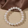 Pulsera de perlas naturales de agua dulce, pulseras con cuentas de perlas de Color caramelo para mujeres y niñas, regalo, joyería de moda