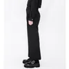 Męskie spodnie luźne szerokie noga proste dziewięć punktów duży rozmiar wolny czas prosty minimalistyczne czarne spodnie