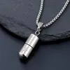 Breloques pour hommes et femmes, système de guérison, peut ouvrir le collier, Ins, pendentif de rue tendance, en acier inoxydable, accessoires Hip-Hop, bijoux