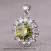 TOPAZ DAINTY NECKLACE PENDANT Matchande halsband för vänner hängande kedja smycken halsband bijoux kedja bröllop smycken för brud traditionella juveler och ädelstenar