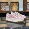 Round Sneaker 1977 23 Female Casual Fashion Thick Sole Canvas Shoes Embroidery Dad Top Shoe Head Lace Up Mens Little White Couple Style Spmk