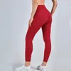 Pantalons pour femmes 2023 Été Printemps Taille haute Leggings Yoga Rouge Fitness Serré Femmes Crayon Sport Gym Formation Pantalon de course