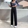 Women's Pants 2023 Spring And Autumn Wide Leg High Waist Drop Straight Tube Loose Casual Suit