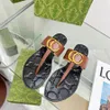 Sandalias de mujer, chanclas para mujer, zapatilla elegante de alta calidad, sandalias clásicas de moda, zapatilla, zapatos planos deslizantes Eur 35-45