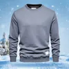 Felpe con cappuccio da uomo 897504629 Maglione a maniche lunghe da uomo Moda Girocollo Tinta unita Felpa con cappuccio da corsa Cappotto da allenamento atletico