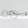 Sunglasses Frames 2023 Arrive TVR517 Vintage Iron Grey Glasses Frame Polygonal Type For Men And Women Hand Craft Pure Titanium Eyeglasses