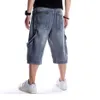 Jeans pour hommes Plus Taille Lâche Baggy Denim Court Hommes Mode Solid217w