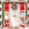 Nutcracker Soldier Banner Christmas Decor For Home Merry Door Xmas Ornament Happy Year 2022 Navidad 211022300e