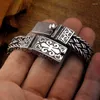 Link Bracelets Buddhastone Silver Color Charm Bracelet Eternal Vine Wide Woven-Chain Argentum Amulet For Men Jewellery