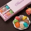 Bunte Macaron-Box mit 12 Mulden, 20 x 11 x 5 cm, Lebensmittelverpackung, Geschenke, Papier-Partyboxen für Bäckerei, Cupcake, Snack, Süßigkeiten, Kekse