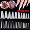 Unghie finte 100 pezzi fai da te acrilico artificiale estensione rapida manicure punte per nail art forma finta