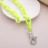 Anhänger Halsketten Acryl Lange Kette Halskette Bohemian Chunky Lock Kunststoff Choker Kragen Für Frauen Bijoux Mode-Accessoires