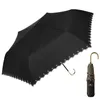 Ombrelli Bordo abbronzante Ombrello da sole e pioggia Pieghevole ultraleggero per lo shopping Camping Walking