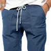 Erkek pantolonlar erkek klasik çizim sıradan pantolon artı boyutu