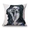 oil painting cushion cover picasso cojines european almofada vintage cojin decorativos retro creative art home decor213l