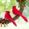 Decorative Figurines Bird Wedding Christmas Decorations White Creative Miniature The