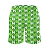 Men's Shorts Summer Board St Patrick's Day Sportswear Paddys Green Lucky Shamrocks Short Pants Quick Drying Swim Trunks