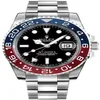 Clean CF II GMT VR3285 Pepsi Automatic Mens Watch Vermelho Azul Cerâmica Moldura Preta Dial 904L OysterSteel Pulseira Super Edition Mesmo S275S