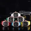 Wristwatches 8130 Luxury Business Quartz Ladies Watch Watches Female Wrist Women Clock PU Leather Wristwatch Stain Resistant
