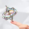 For Adults Dazzle Color Finger Tip Spinner Zinc Alloy Decompression Fidget Ring Metal Fidgets Kid Creative Diy Toy Gadget Insolite Christmas Gift