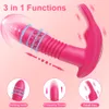 Volwassen Speelgoed Bluetooth Thrusting Vibrator voor Vrouwen Clitoris Stimulator APP Roterende Telescopische Dildo Afstandsbediening G Spot Seksspeeltje 230911