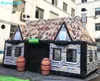 Großhandel 8m Outdoor aufblasbares Pub Retro aufblasbares Barzelt mit Eimer