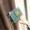 Вечерняя сумка дизайнерская корейская мода небольшой чемодан с блестками крутые изысканные сумки-мессенджеры очаровательная квадратная сумка на цепочке Girl186C