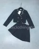 fall preppy suit jacket half skirt suit womens doublebreasted jacket