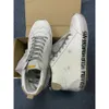 10a mode gyllene midstjärna casual sko snörning sneakers Italy Metallic orolig hög topp mocka kalv läder snakeskin do-gamla smutsiga designer man kvinnor skor