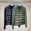 Men's Down Parkas 2021 Winter Men Fashion Down Jackets Wool Knitted and 90% White Duck Down Padding Patchwork Zipper up Cardigan Man Autumn Coats L230911