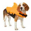 Vêtements pour chiens Gilet de sauvetage pour requin Flottabilité améliorée Petits chiens Vêtements de natation Gilet de sécurité avec poignée pour surf de taille moyenne 230911