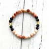 Strand 2 st Set!!! 2023 Zomer Stijl Sieraden 6 MM/8 MM Matte Roze Aventurijn Lavasteen Armband yoga Mala Kralen