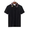 Lüks İtalyanca Tişört Tasarımcı Polo Gömlek Yüksek Sokak İşlemeli Jartiyer Kemeri Besleme Giyim Erkekler Polos212s