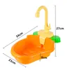 Autres fournitures d'oiseaux Perroquet Bain Douche Baignoire Jouets Perroquets automatiques Pataugeoire avec robinet Piscines Pet Feeder Cuisine 230909