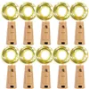 10 PCS Battery powered cork bottle light Strings 2m LED lights bar lighting birthday party wine bottles stopper lightings bar With275G