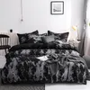 Three Piece Fashion Bedding Sets Printed King Queen Size Luxury Quilt Cover Pillow Case Duvet Brand Bed Comforters Set High Qualit2387