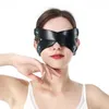 Moda Finimenti in pelle Maschera Bdsm Cosplay sexy Poppit Gioco Erotico Blindfold Masquerade Erotico Halloween Carnevale Maschere per feste Q0806293t