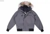 Doudoune Parkas homme doudoune fourrure de loup manteau doudoune à capuche taille Budge parka fermeture éclair épaisse vestes GOOSES canadiennes manteaux homme HKD230911