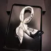 ピュアシルクスカーフ2023女性本物のバンダナフローラルシルクヘッドスカーフプリントケルチーフビーチネックスカフレディー90x180cm
