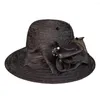 Chapéus de aba larga fascinadores fascinadores chapéu de milinery