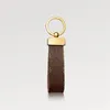 M65221 Dragonne Nyckelhållare Wallet Designer Canvas Keychain Car Key Chain Ring Bag Charm Pochette Accessoires ID Namn Tag Stamp212m
