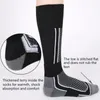 Meias esportivas crianças inverno térmico engrossar algodão snowboard ciclismo esqui caminhadas meia legwarmer