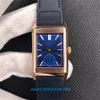 Orologio JL dimensioni 49mmx29mm 854A/2 Movimento manuale a catena Doppio fuso orario su entrambi i lati scala digitale anteriore due mezze lancette mostrano l'ora sul quadrante posteriore