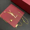 Luxury Designer Jewelry Necklace Gold Fashion Pendant Necklace For Women Ornaments Gift Wedding Party Jewellery Luxurys Letter Necklaces