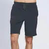 L-07 Shorts de yoga pour hommes à séchage rapide, pantalons de survêtement de fitness d'été avec cordon de serrage, pantalons courts de sport avec poches arrière T280t